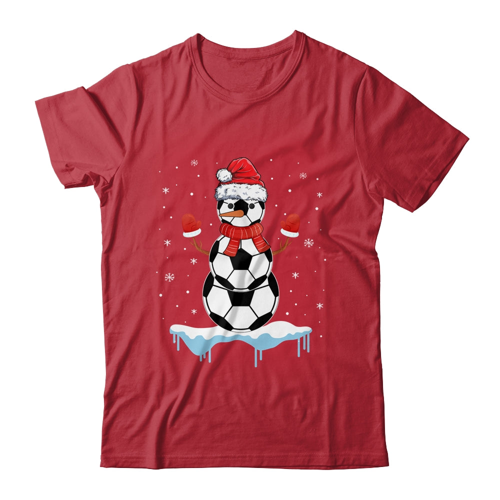 Funny Christmas Soccer Balls Santa Snowman Shirt & Sweatshirt | siriusteestore