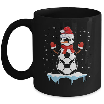 Funny Christmas Soccer Balls Santa Snowman Mug | siriusteestore