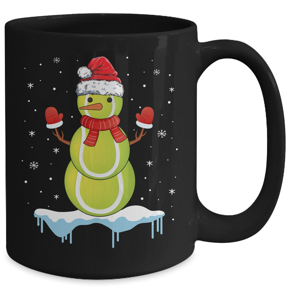 Funny Christmas Tennis Balls Santa Snowman Mug | siriusteestore