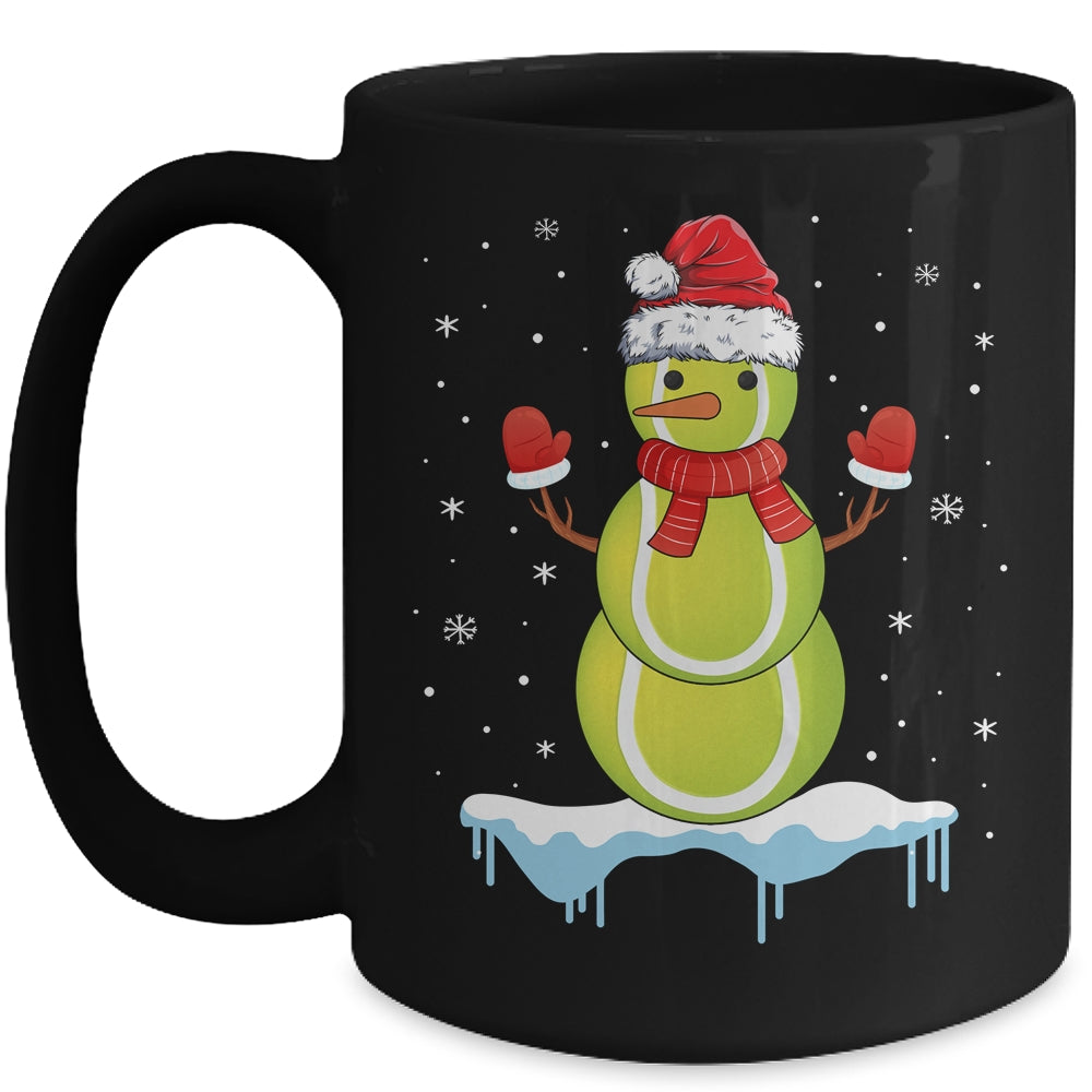 Funny Christmas Tennis Balls Santa Snowman Mug | siriusteestore