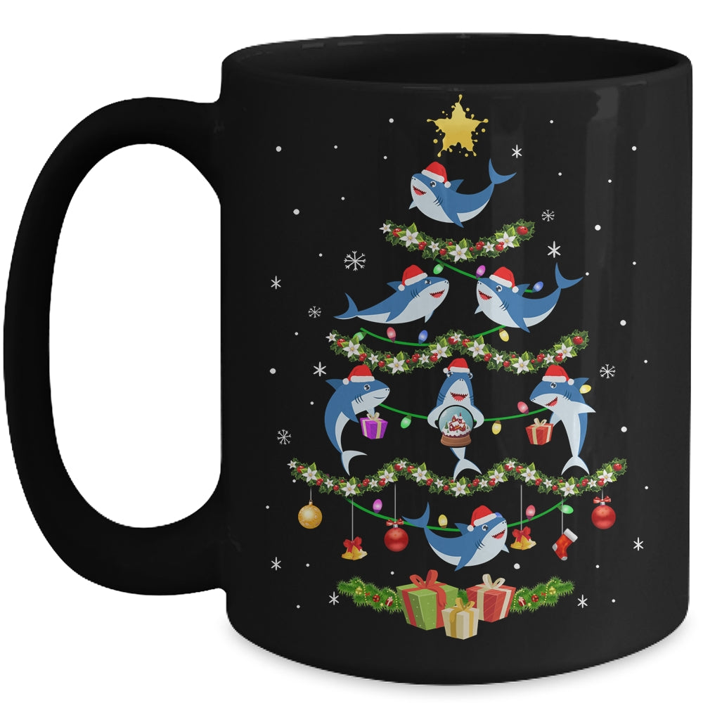 Funny Christmas Tree Shark This Is My Christmas Mug | siriusteestore