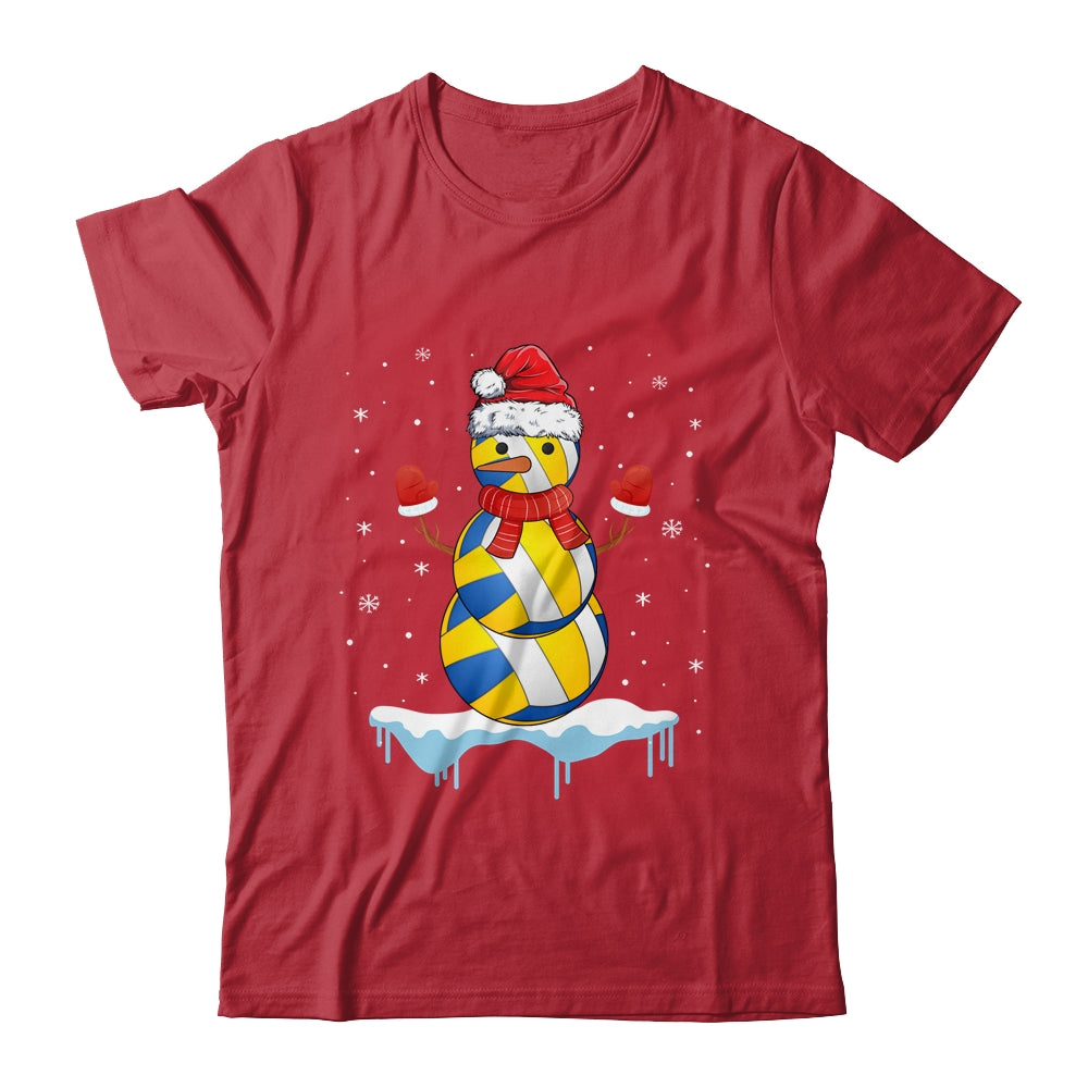 Funny Christmas Volleyball Santa Snowman Shirt & Sweatshirt | siriusteestore