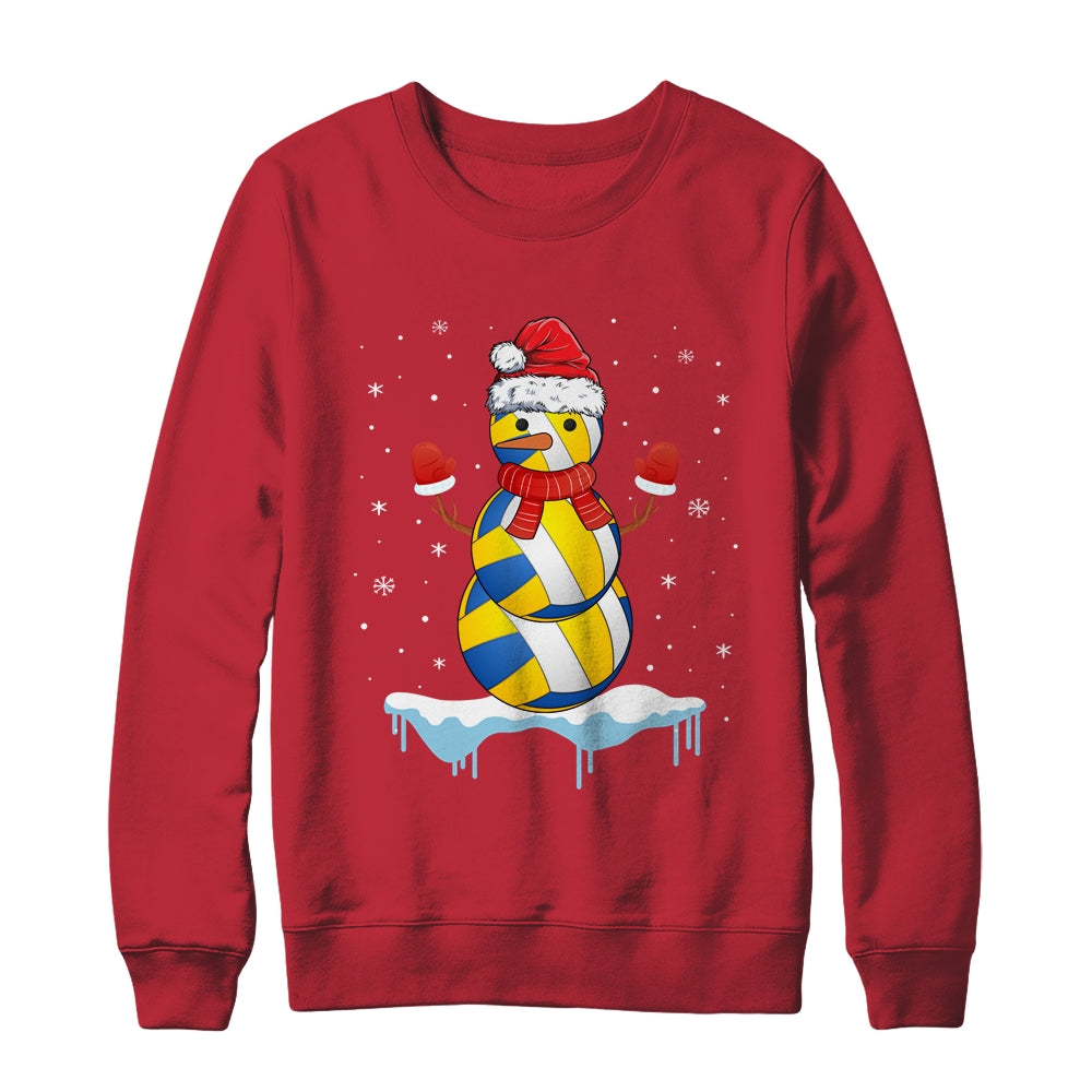 Funny Christmas Volleyball Santa Snowman Shirt & Sweatshirt | siriusteestore