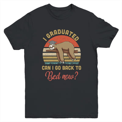 Funny Class Of 2021 Sloth Graduation Can I Go Back To Bed Youth Shirt | siriusteestore