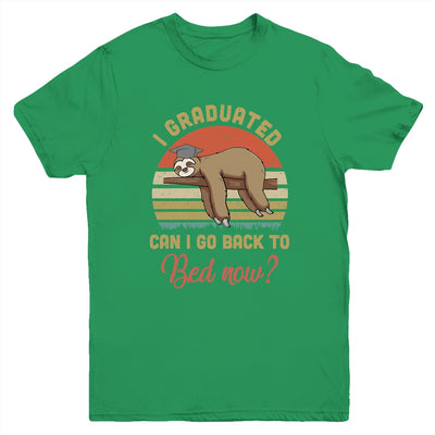 Funny Class Of 2021 Sloth Graduation Can I Go Back To Bed Youth Shirt | siriusteestore