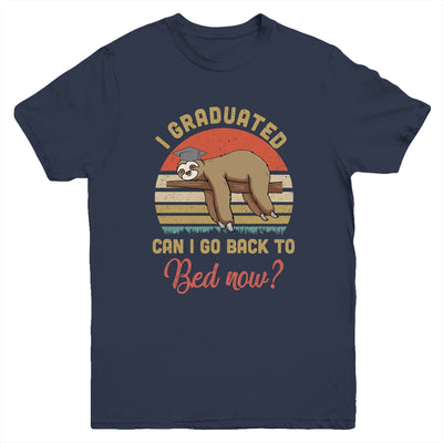Funny Class Of 2021 Sloth Graduation Can I Go Back To Bed Youth Shirt | siriusteestore