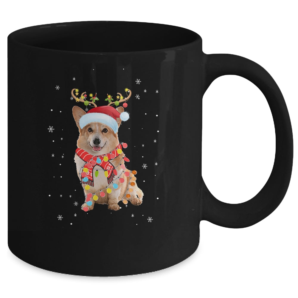 Funny Corgi Christmas Tree Santa Reindeer Pajamas Mug | siriusteestore