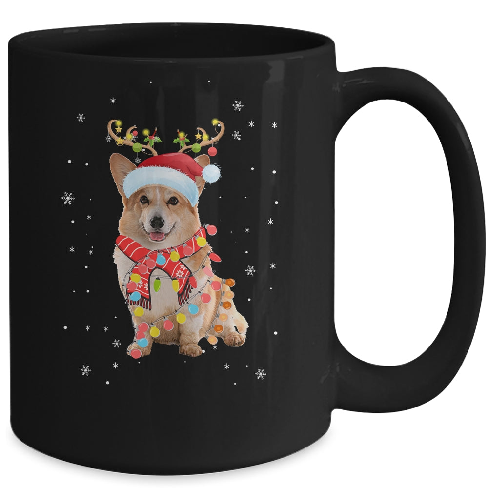 Funny Corgi Christmas Tree Santa Reindeer Pajamas Mug | siriusteestore