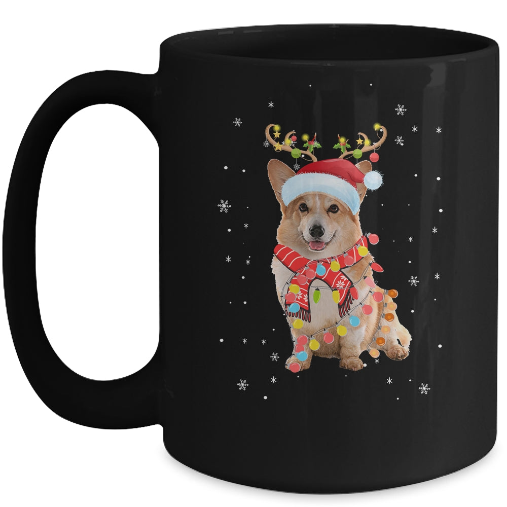 Funny Corgi Christmas Tree Santa Reindeer Pajamas Mug | siriusteestore