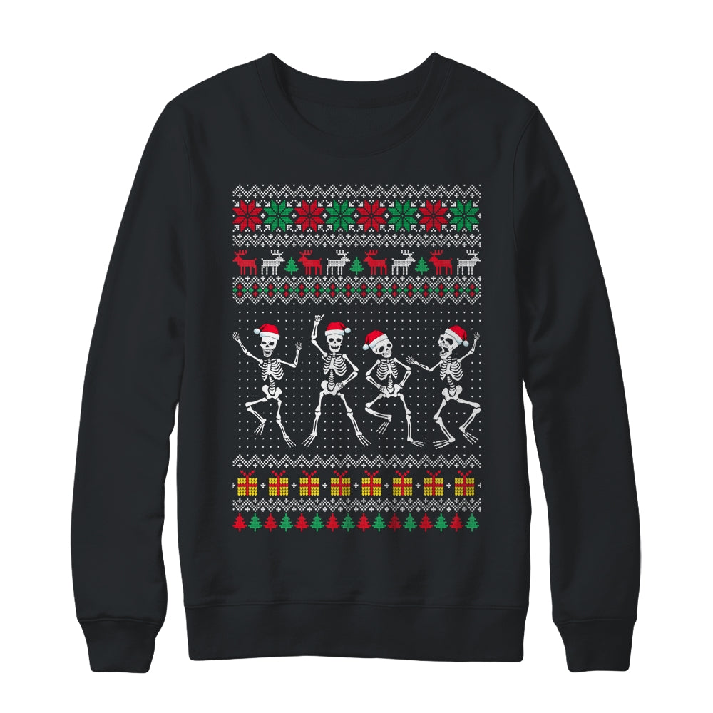 Funny Dancing Skeletons Ugly Christmas Shirt & Sweatshirt | siriusteestore