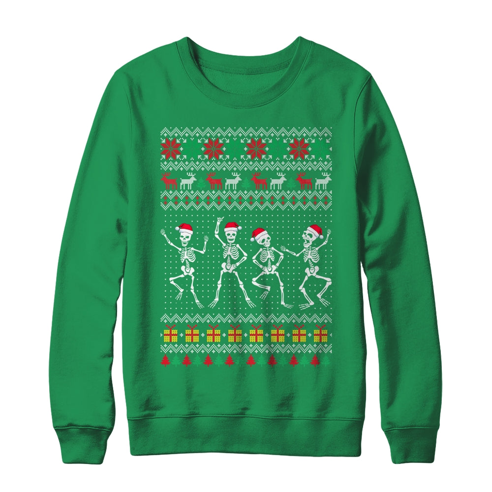 Funny Dancing Skeletons Ugly Christmas Shirt & Sweatshirt | siriusteestore