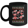 Funny Dinosaurs Christmas T-Rex Ugly Christmas Mug | siriusteestore