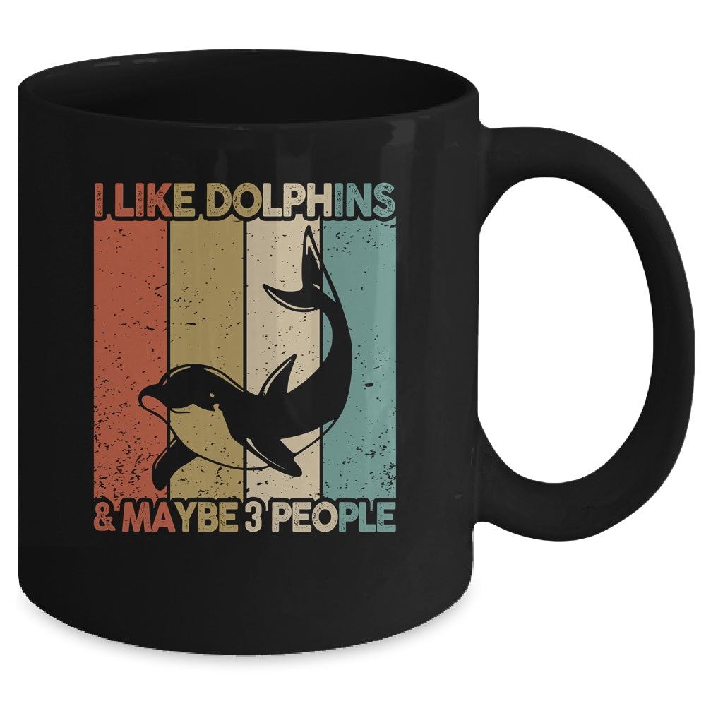 Funny Dolphin Design For Kids Men Women Animal Vintage Mug | siriusteestore