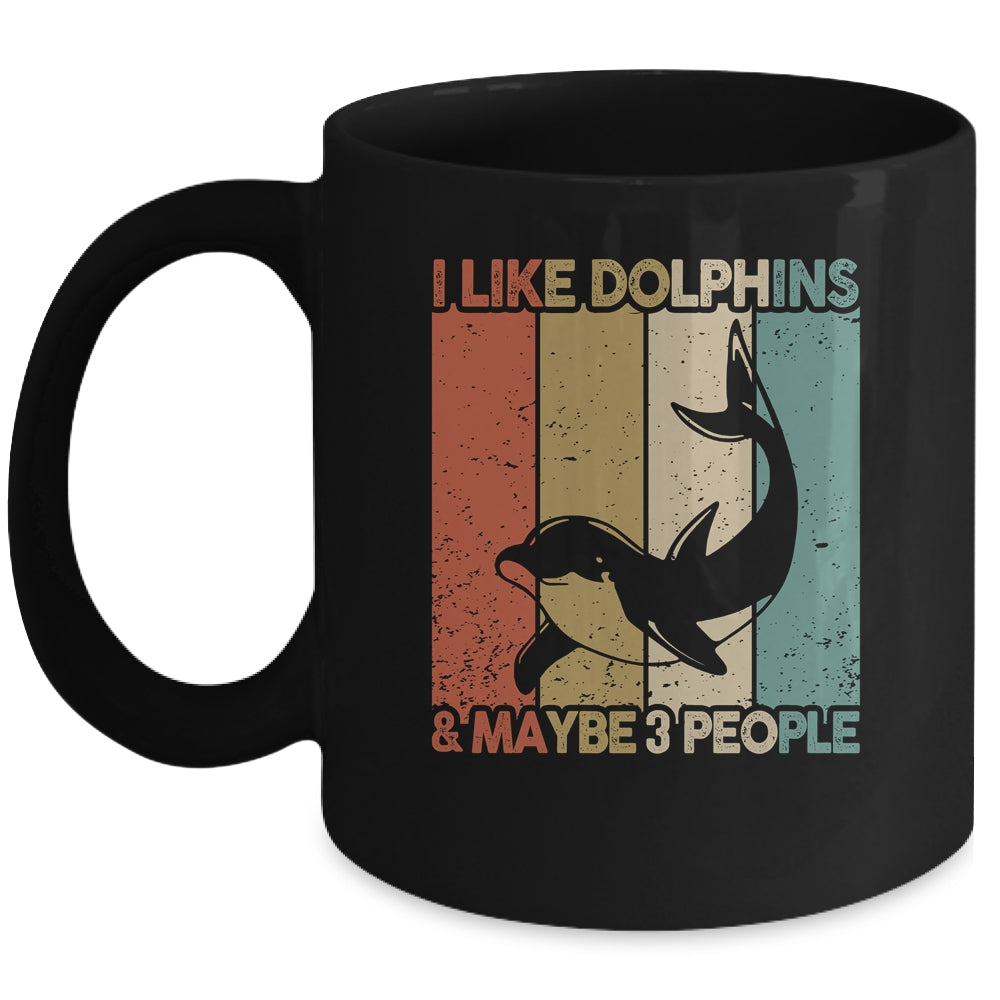Funny Dolphin Design For Kids Men Women Animal Vintage Mug | siriusteestore