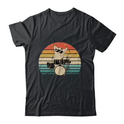 Funny Drummer And Cat Lover Vintage Shirt & Hoodie | siriusteestore