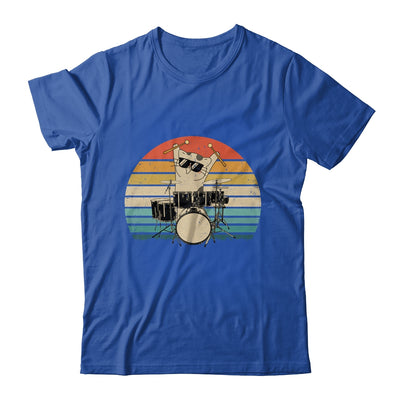 Funny Drummer And Cat Lover Vintage Shirt & Hoodie | siriusteestore