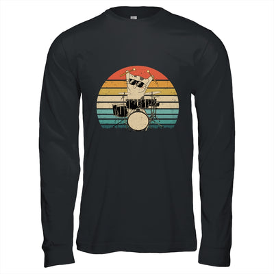 Funny Drummer And Cat Lover Vintage Shirt & Hoodie | siriusteestore
