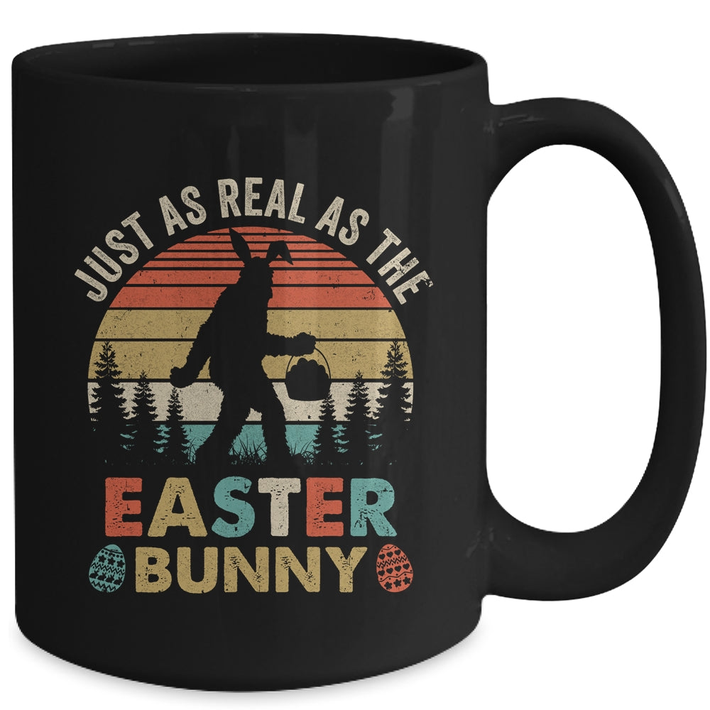 Funny Easter Bigfoot As Real As The Easter Bunny For Men Mug | siriusteestore