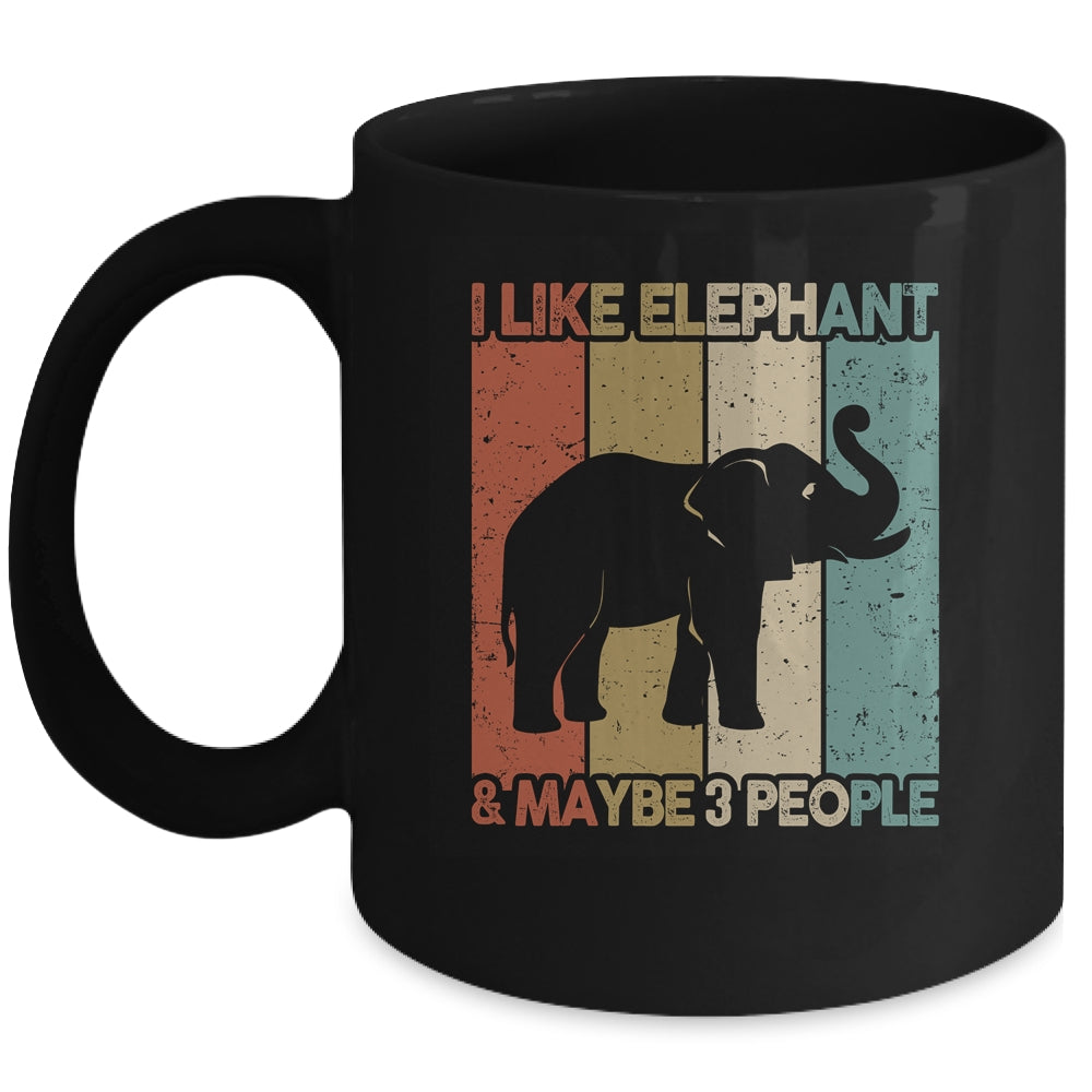 Funny Elephant Design For Kids Men Women Animal Vintage Mug | siriusteestore