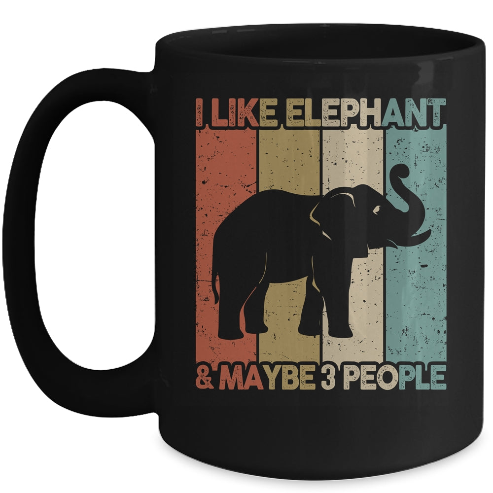 Funny Elephant Design For Kids Men Women Animal Vintage Mug | siriusteestore