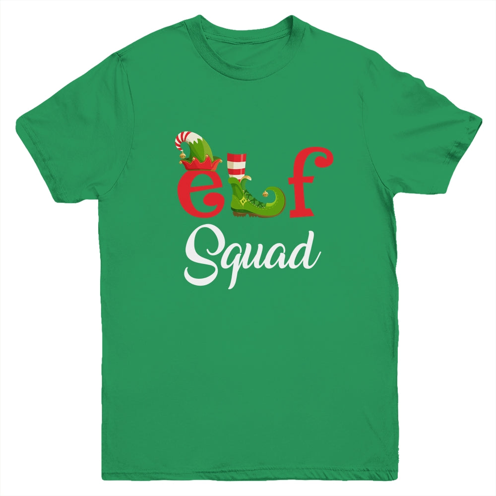 Funny Family Christmas Matching Holiday Group Elf Squad Youth Shirt | siriusteestore