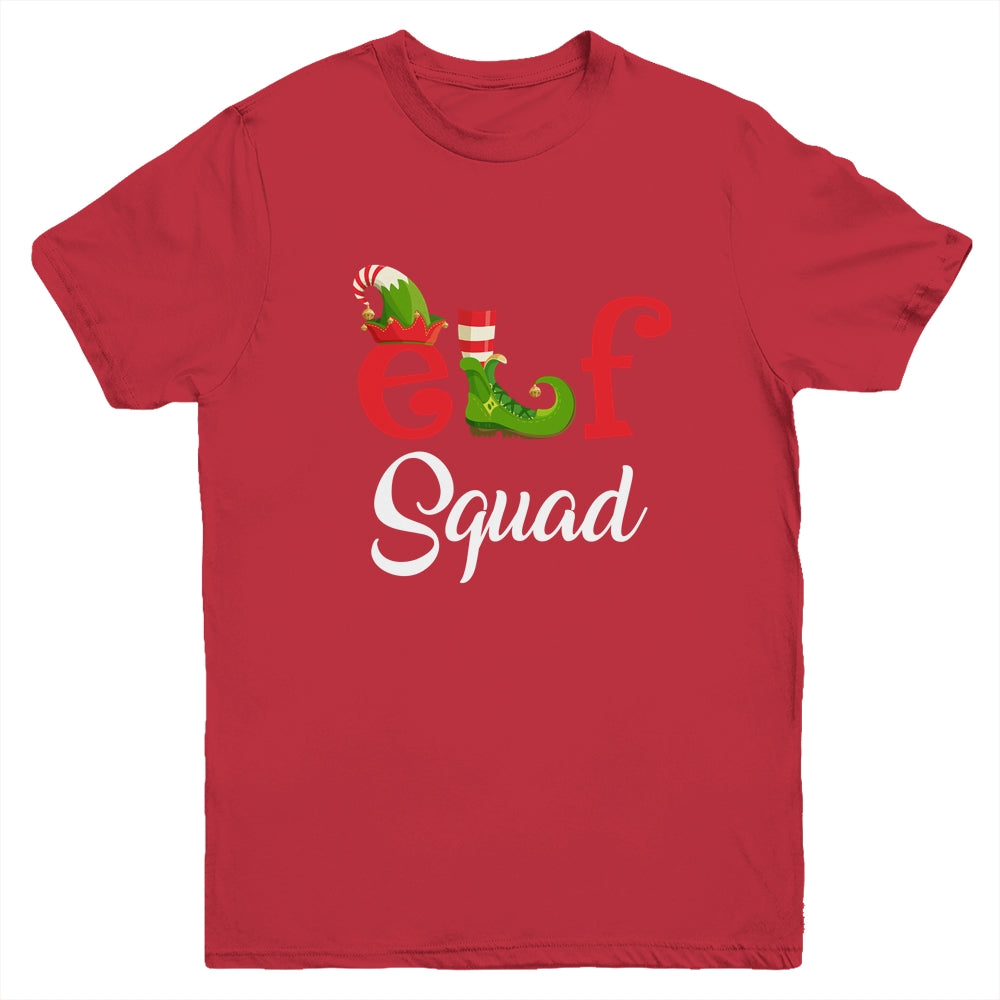 Funny Family Christmas Matching Holiday Group Elf Squad Youth Shirt | siriusteestore