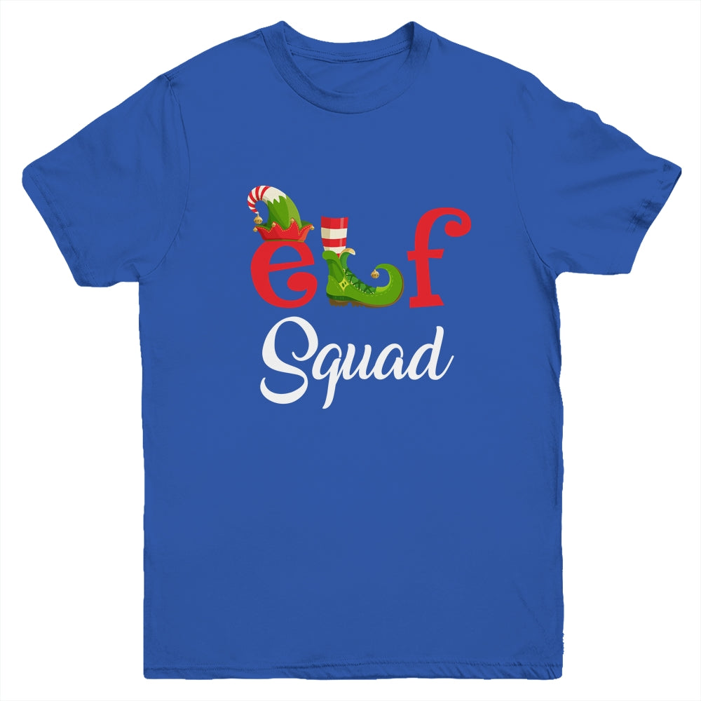 Funny Family Christmas Matching Holiday Group Elf Squad Youth Shirt | siriusteestore