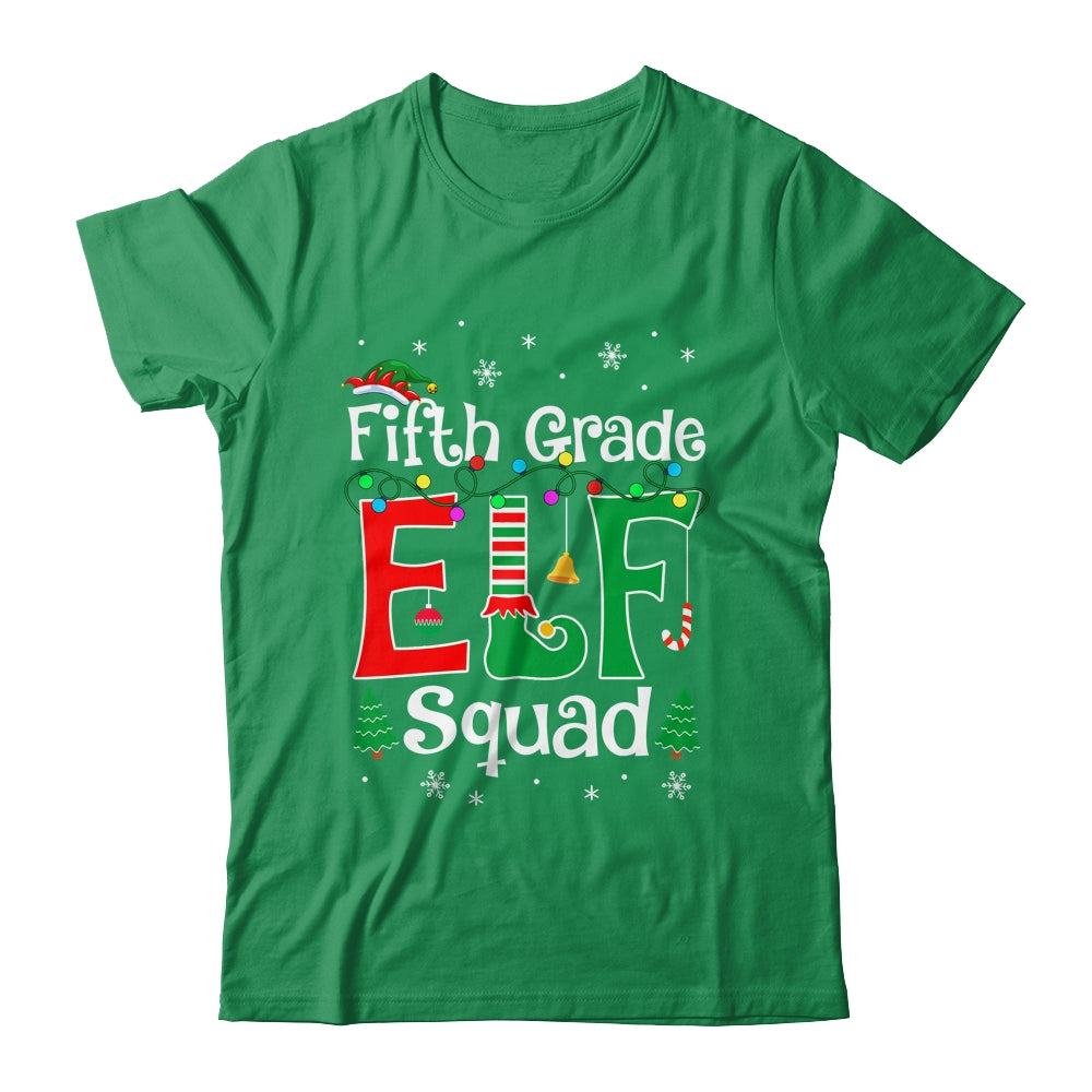 Funny Fifth Grade Elf Squad Teacher Christmas Child Xmas Shirt & Sweatshirt | siriusteestore