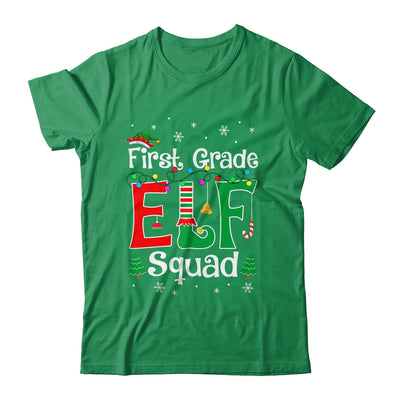 Funny First Grade Elf Squad Teacher Christmas Child Xmas Shirt & Sweatshirt | siriusteestore