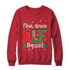 Funny First Grade Elf Squad Teacher Christmas Child Xmas Shirt & Sweatshirt | siriusteestore
