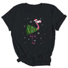 Funny Flamingo Christmas Tree Xmas Light Gift Shirt & Sweatshirt | siriusteestore