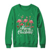 Funny Flamingo Lights Santa Hat Xmas Tree Christmas Shirt & Sweatshirt | siriusteestore