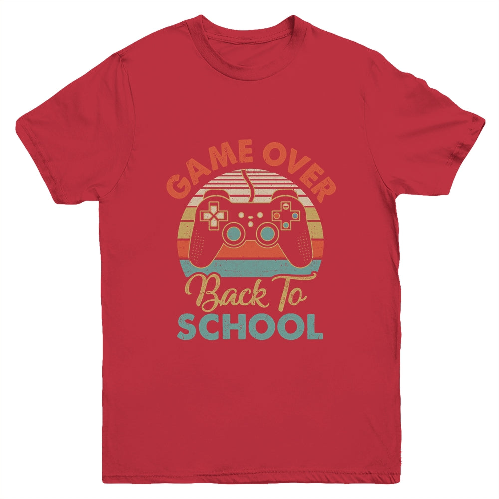 Funny Game Over Teacher Student Controller Back To School Youth Shirt | siriusteestore