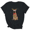 Funny German Shepherd Christmas Tree Santa Reindeer Pajamas Shirt & Sweatshirt | siriusteestore