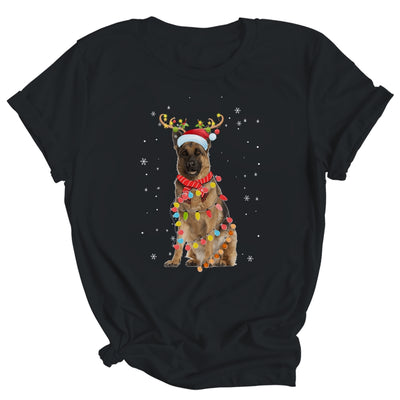 Funny German Shepherd Christmas Tree Santa Reindeer Pajamas Shirt & Sweatshirt | siriusteestore