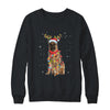 Funny German Shepherd Christmas Tree Santa Reindeer Pajamas Shirt & Sweatshirt | siriusteestore