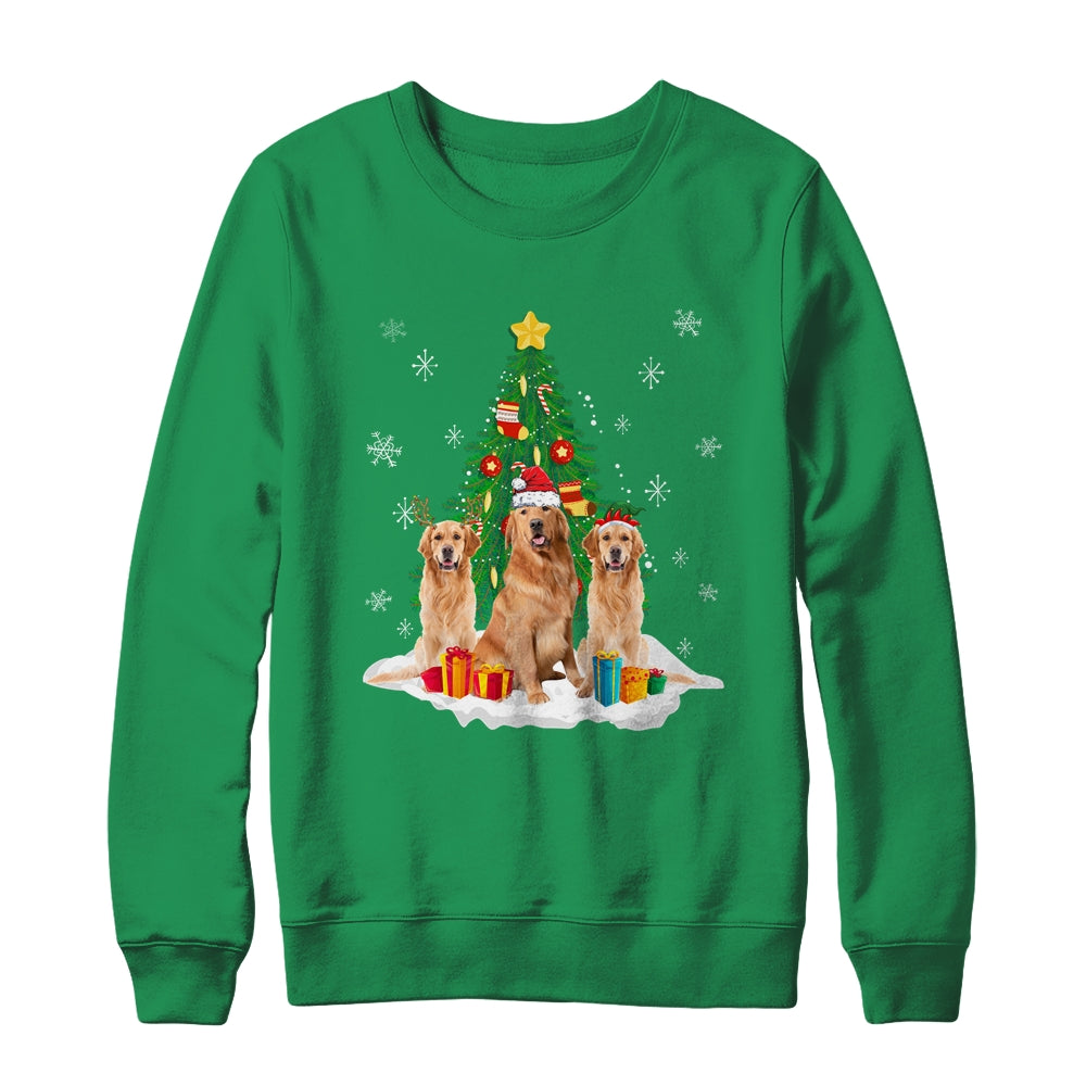 Funny Golden Retriever Ugly Christmas Dog Lovers Women Shirt & Sweatshirt | siriusteestore