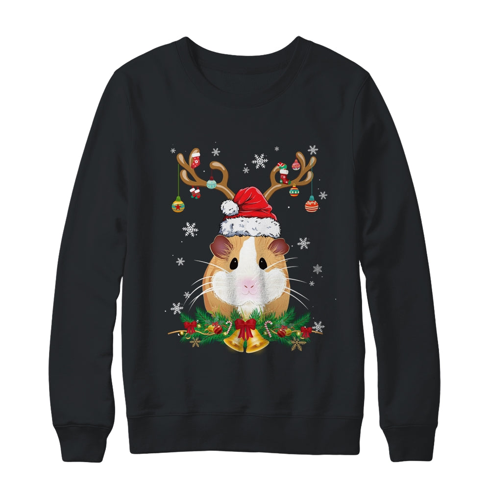 Funny Guinea Pig Reindeer Lights Ornament Santa Christmas Xmas Shirt & Sweatshirt | siriusteestore