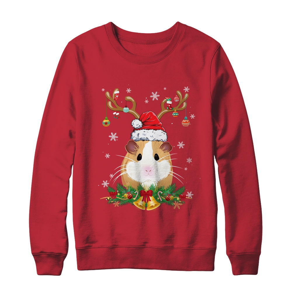 Funny Guinea Pig Reindeer Lights Ornament Santa Christmas Xmas Shirt & Sweatshirt | siriusteestore