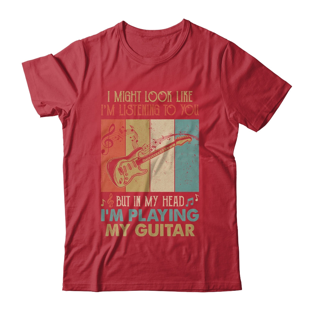 Funny Guitar Design For Men Guitarist Guitar Player Vintage Shirt & Hoodie | siriusteestore
