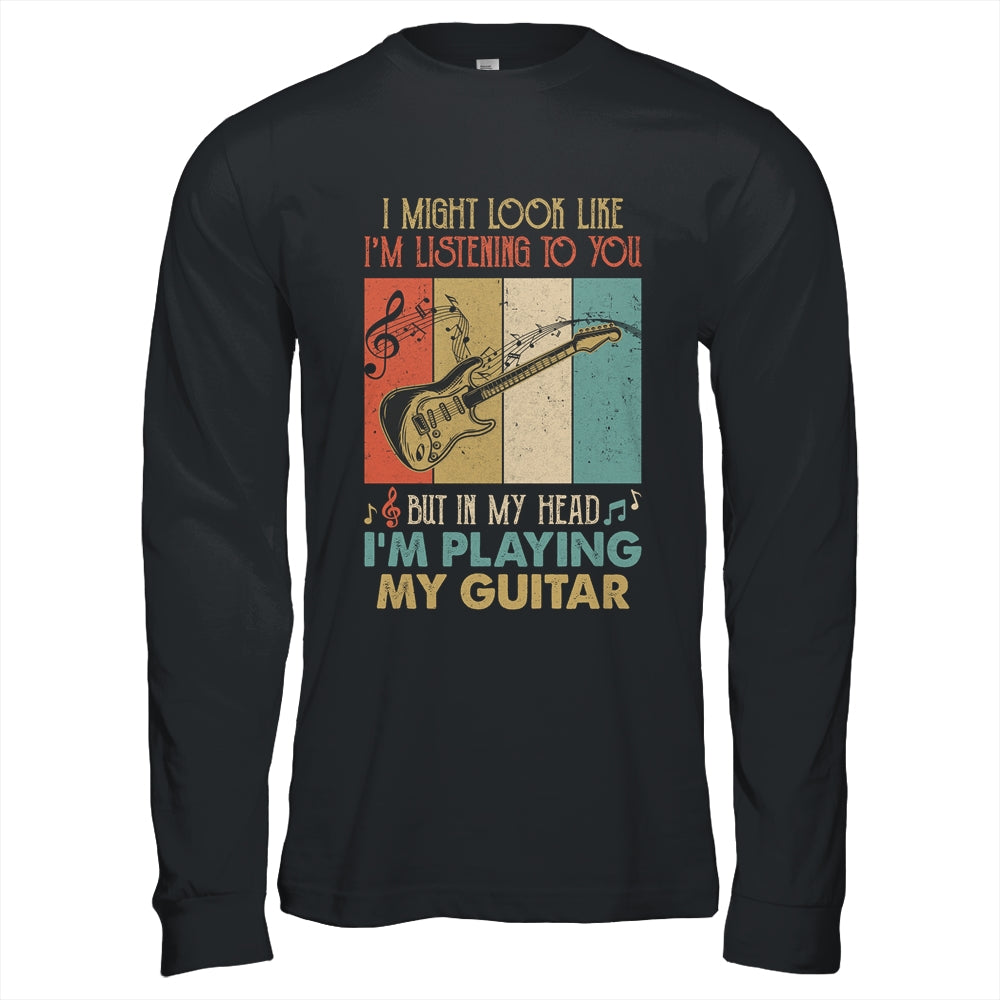 Funny Guitar Design For Men Guitarist Guitar Player Vintage Shirt & Hoodie | siriusteestore