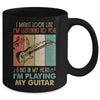 Funny Guitar Design For Men Guitarist Guitar Player Vintage Mug | siriusteestore
