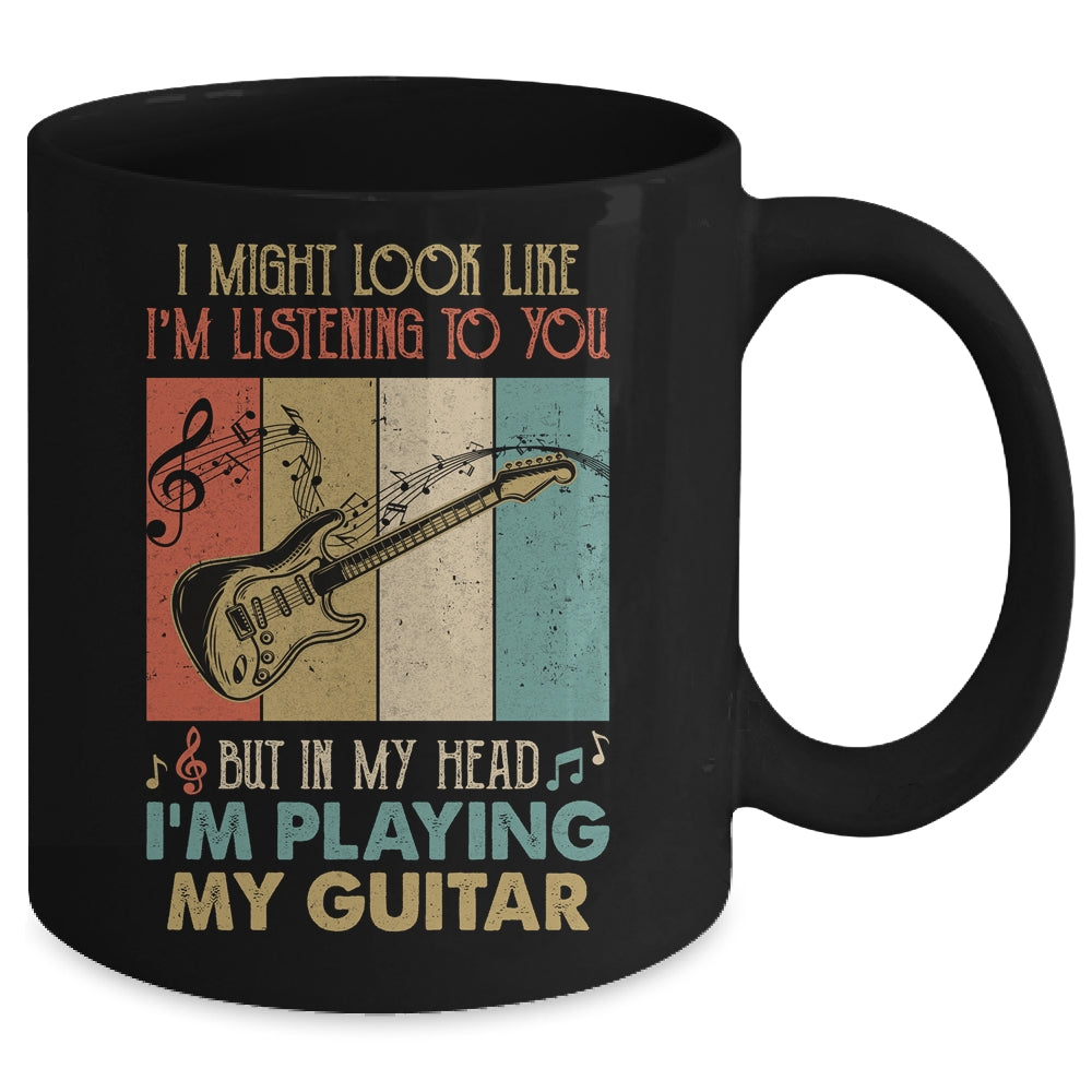 Funny Guitar Design For Men Guitarist Guitar Player Vintage Mug | siriusteestore
