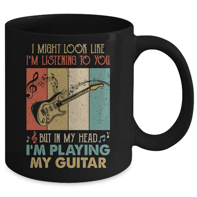 Funny Guitar Design For Men Guitarist Guitar Player Vintage Mug | siriusteestore