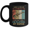 Funny Guitar Design For Men Guitarist Guitar Player Vintage Mug | siriusteestore