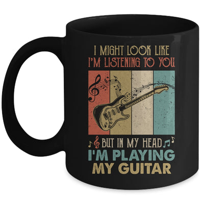 Funny Guitar Design For Men Guitarist Guitar Player Vintage Mug | siriusteestore
