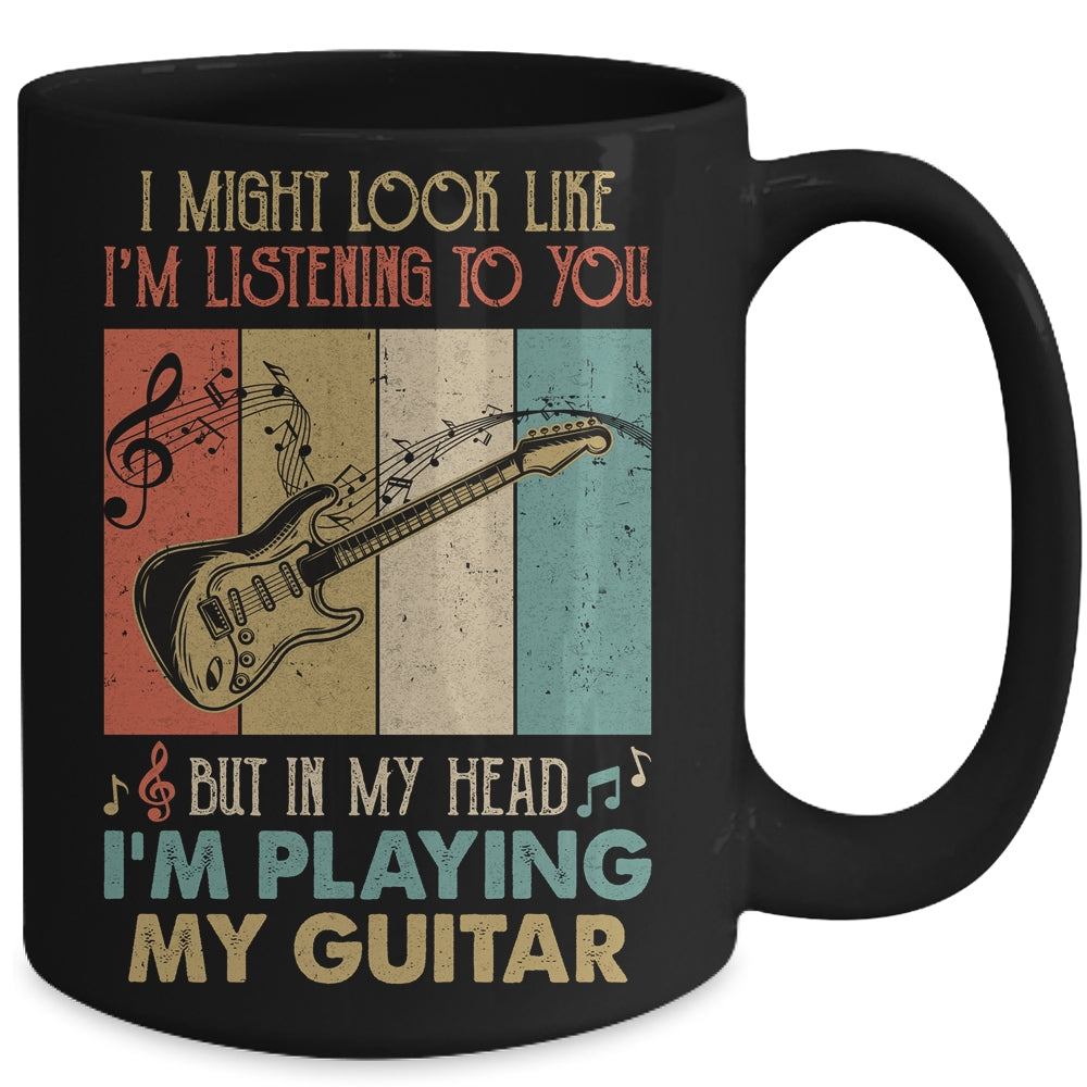 Funny Guitar Design For Men Guitarist Guitar Player Vintage Mug | siriusteestore