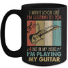 Funny Guitar Design For Men Guitarist Guitar Player Vintage Mug | siriusteestore