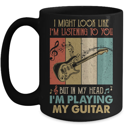 Funny Guitar Design For Men Guitarist Guitar Player Vintage Mug | siriusteestore