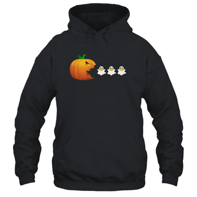 Funny Halloween For Women Kids Men Pumpkin Ghost Mask Shirt & Hoodie | siriusteestore